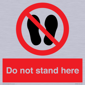 Do not stand here